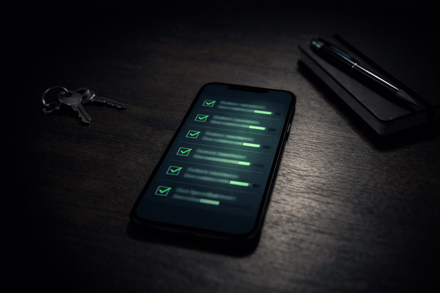 Exemple de checklist ImmoLeaks listant les points à vérifier lors d'une visite immobilière